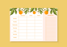 Load image into Gallery viewer, Meal Deskpad with tear off shopping list