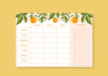 Load image into Gallery viewer, Meal Deskpad with tear off shopping list
